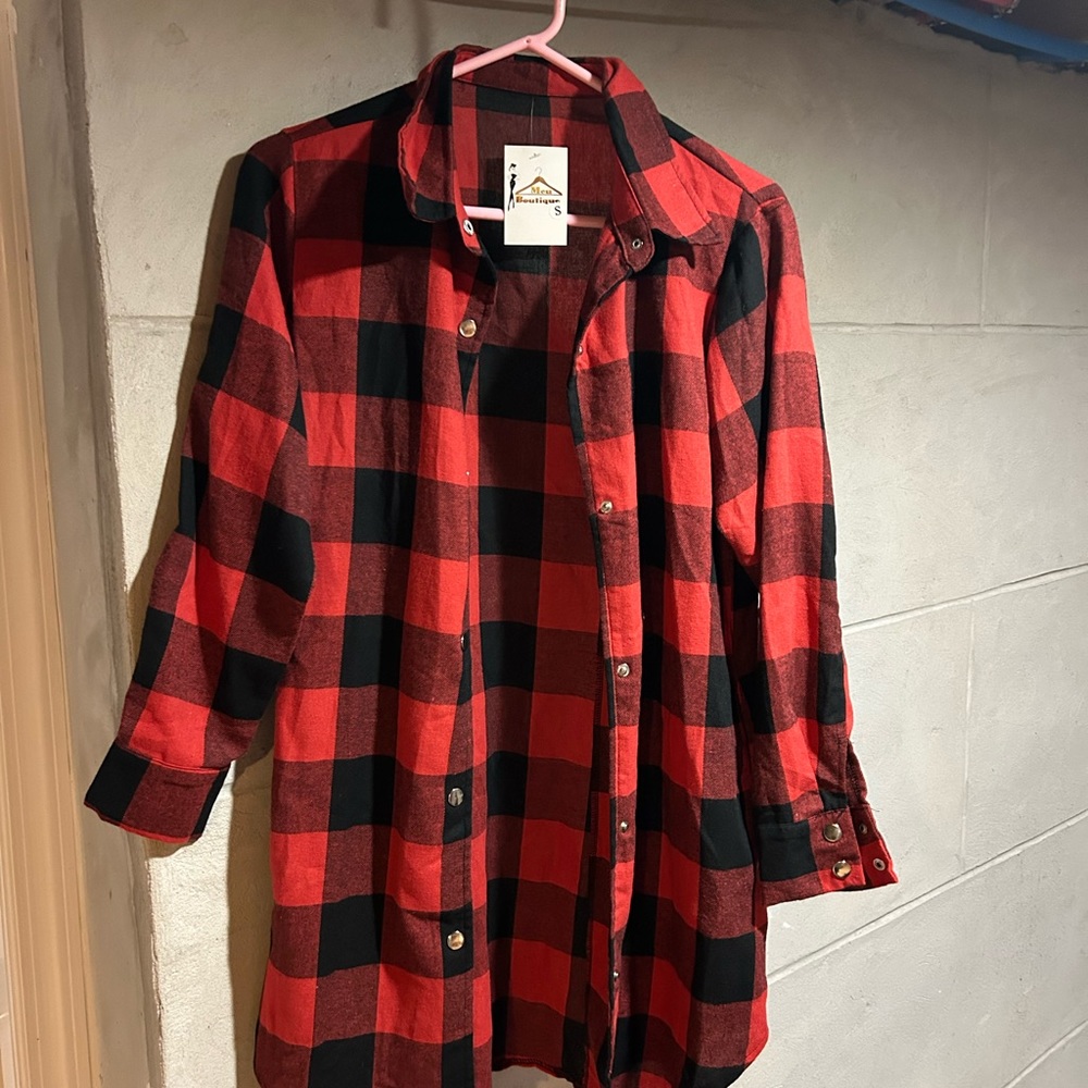 Button up- use to layer up or as a button up